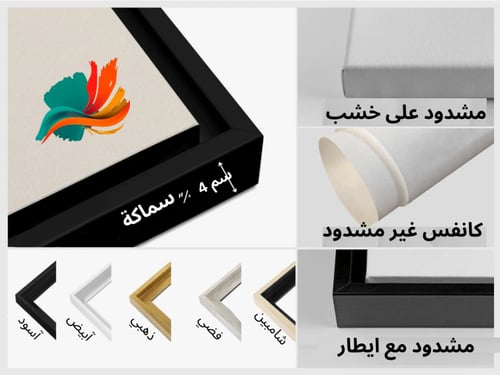 ️ لوحة فن تجريدي طقم قطعتين