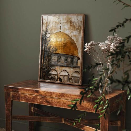 لوحة جدارية اسلامي ثلاثي الابعاد طولي