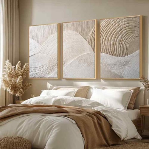 ️ طقم ثلاثي فن رملي هادئ