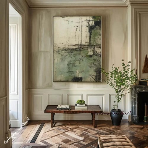 لوحة جدارية فن تجريدي ثلاثي الابعاد طولي