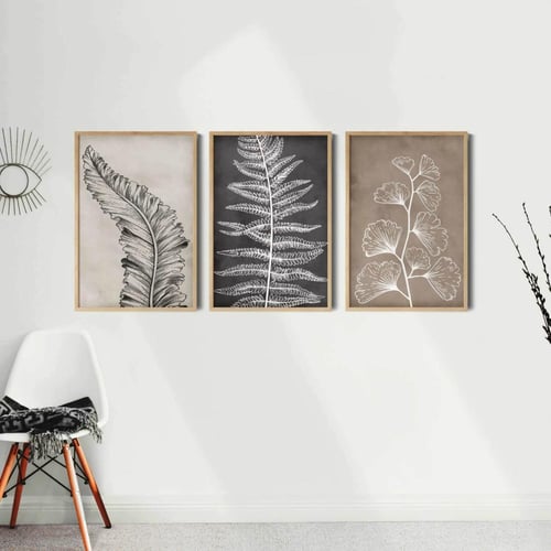 طقم لوحات كانفس ثلاثي