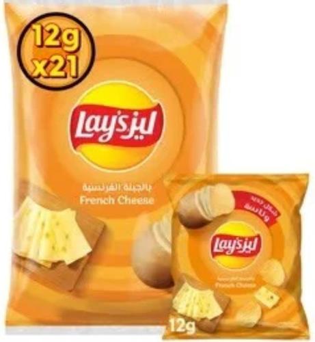 اكياس ليز جبنه فرنسية21*11جم 21حبة