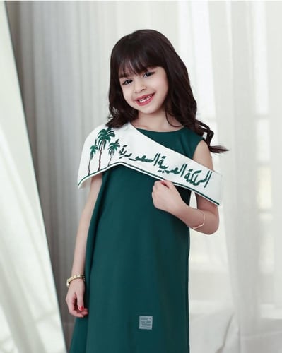 فستان بناتي اليوم الوطني