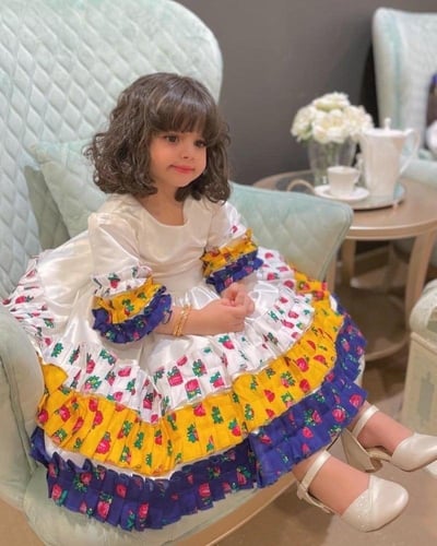 فستان رمضان بطبقات شالكي