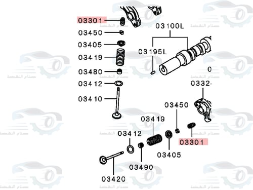 MD377560 تكايات بلوف مكينة باجيرو اصلي