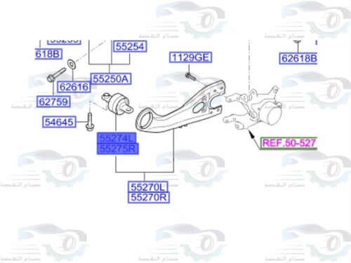 552743W000 جلبة مقص خلفي توسان اصلي