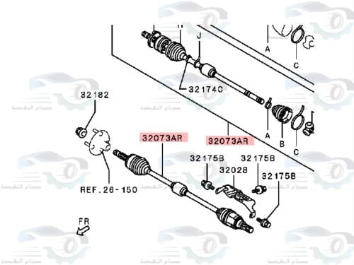3815A424 عكس ميتسوبيشي اتراج يمين بديل