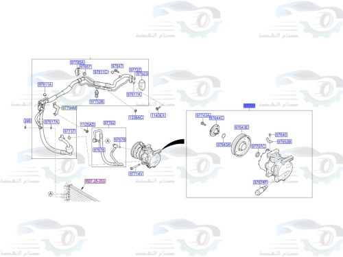 977011R100K كمبروسر مكيف اكسنت 2012-2015 بديل