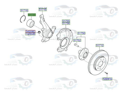 51720H8000 رمان امامي اكسنت 2020 اصلي
