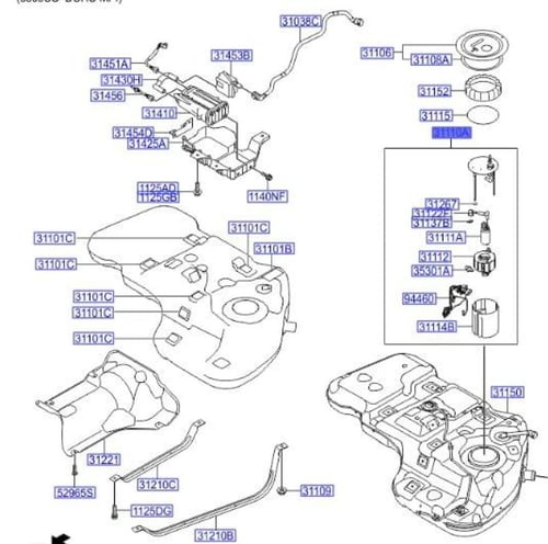 311103J200 طرمبة بنزين فيراكروز اصلي