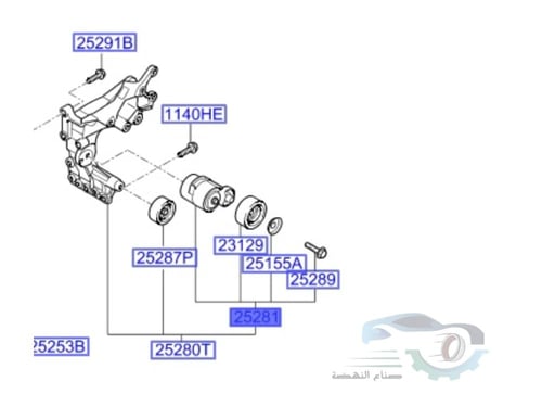 2528125000 شداد سير مكينة سوناتا اصلي