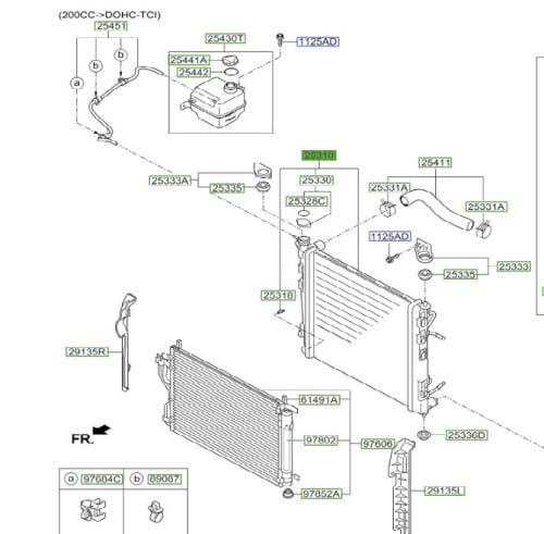 253102S550K رديتر ماء اسبرتاج 2011 + توسان + واغن...