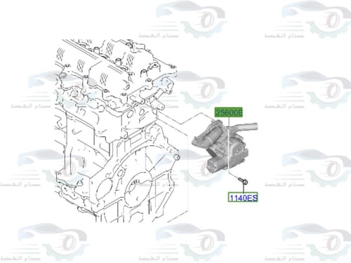 256002M030 قاعدة كوع ماء اكسنت + كريتا 2024 اصلي