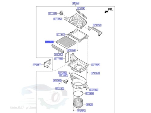 97133G9000 فلتر مكيف هيونداي جنسس اصلي