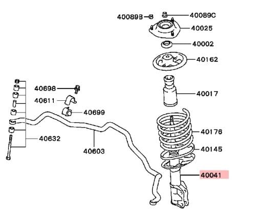 MR491430 مساعد امامي لنسر ياباني KYB