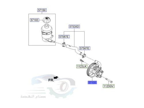 571104D200 علبة دركسون فوق كرنفال كوري