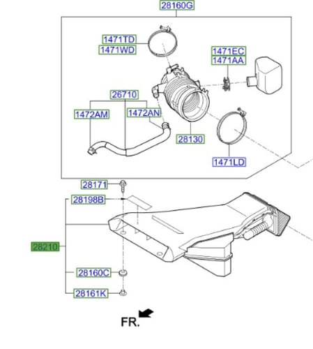 28210F6210 قربة هواء كادنزاء 2017 اصلي