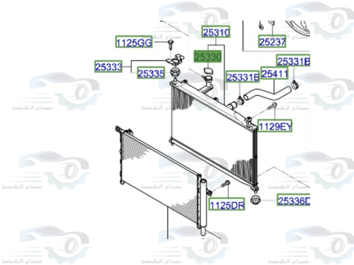25330B1000 غطاء رديتر ماء جينسس اصلي
