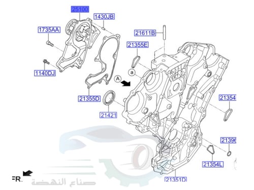 251003CAC0 طرمبة ماء جنسس اصلي