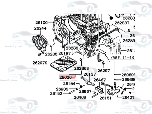MD758684 فلتر جيربكس ميتسوبيشي جرانديز اصلي