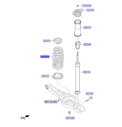 55350D4410 ياي خلفي ابتيما 2018 اصلي