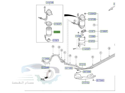 319224H001 فلتر ديزل هيونداي H1 اصلي