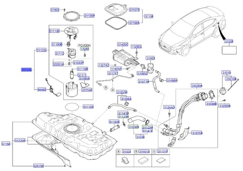 31110F2100 طرمبة بنزين النترا كامله 2017 وفوق اصلي