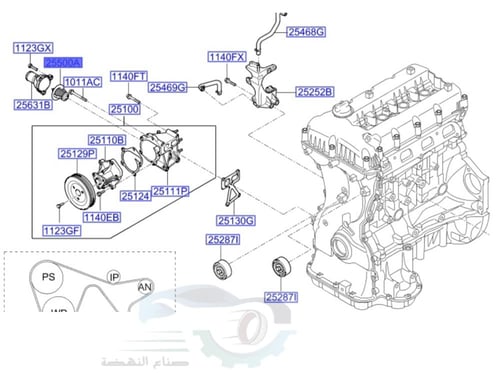 2550025001 بلف حرارة سوناتا أصلي