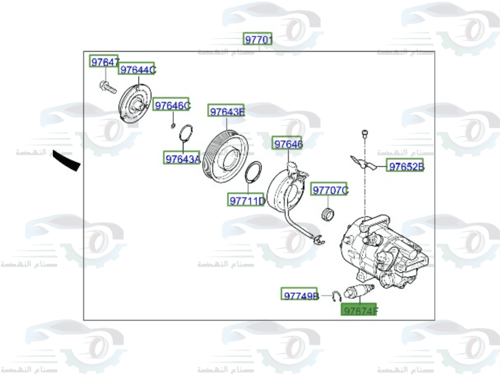 97674F6000 حساس كمبروسر هيونداي اصلي