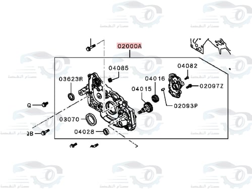 1211A164 طرمبة زيت وانيت L200 اصلي