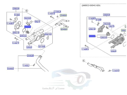 255002GGA0 بلف حرارة سوناتا أصلي