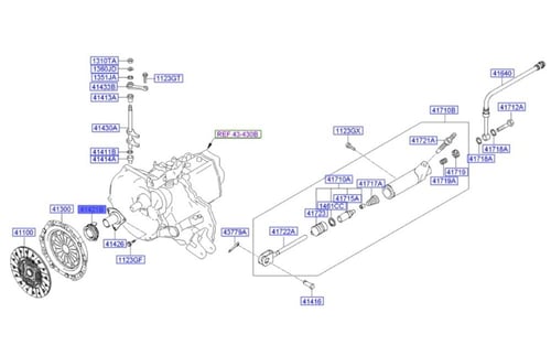 4142128030 فحمة كلتش النترا +سوناتا+ابتيما 2008 اص...