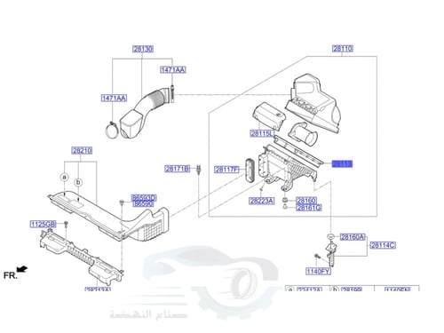 28113C1100 فلتر هواء مكينة هيونداي سوناتا اصلي