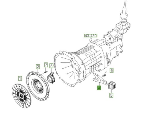 414124Z000 فحمة كلتش كلارس+اسبرتاج + سيرنتو اصلي
