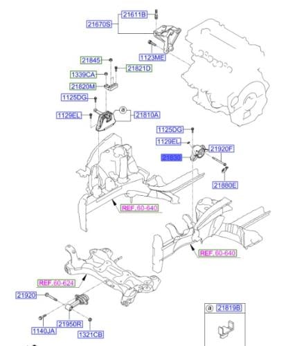 21830F2100 كرسي جيربكس النترا 2017 اصلي