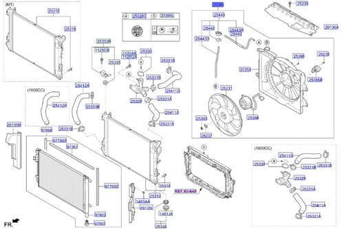 25380H9050 مروحة كاملة ريو 2019 اصلي