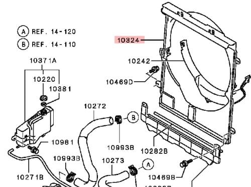 1360A097 جرم مروجة ميتسوبيشي اصلي
