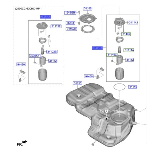 31120S1200 طرمبة بنزين سنتافي 2020-2023 اصلي