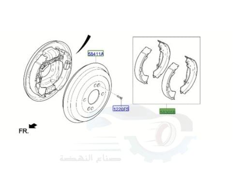 583053XA00 قماش خلفي هيونداي اكسنت + سونيت 2020 اص...