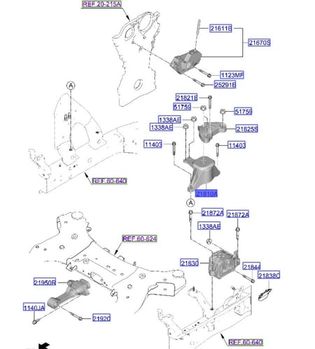 21810L1150 كرسي مكينة يمين سوناتا 2020 اصلي