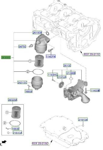 263003LAA1 قاعدة فلتر زيت باليسيد +تولورايد 2020 ا...