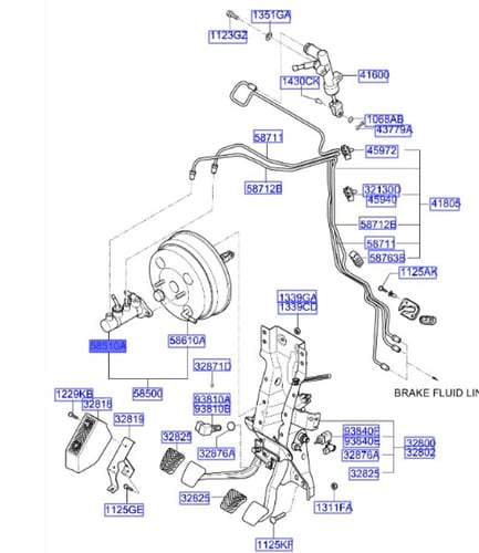585104E600 علبة فرامل دينه 2700+بريجو 2005 م/3.0 و...