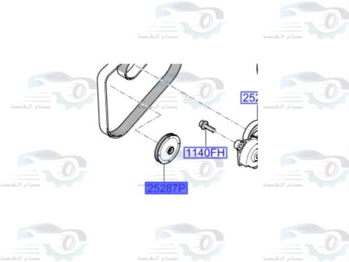 252872A600 بكرة شداد سير ديزل MOBIS