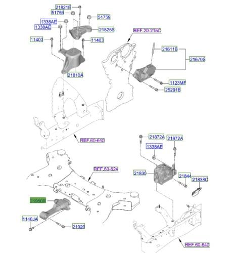 21950C1100 كرسي مكينة امامي سوناتا 2016 اصلي