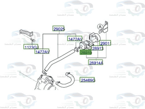 290102B000 صمام التحكم في التبخير ( منظم هواء ) هي...
