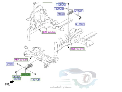 219501R000 كرسي مكينة تحت اصلي