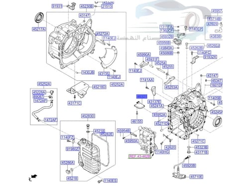 463212F000 فلتر جيربكس هيونداي النترا + K3اصلي