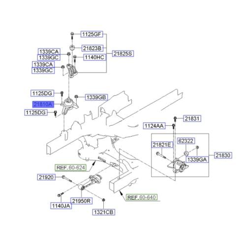 218102S000 كرسي مكينة يمين (توسان+اسبرتاج) 2010 اص...
