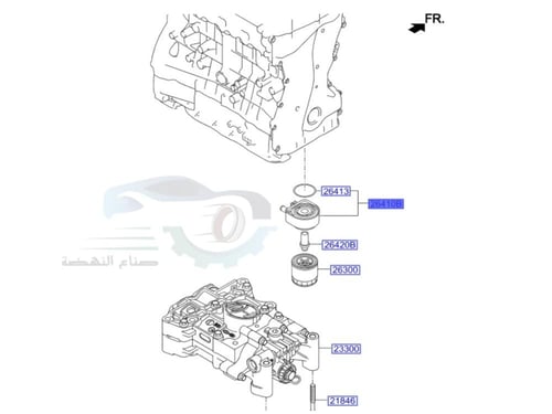 264102G001 مبرد زيت هيونداي أصلي