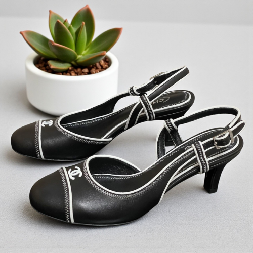 Vintage Heels with Iconic CC Buckle